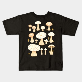 Mushroom Pattern Kids T-Shirt